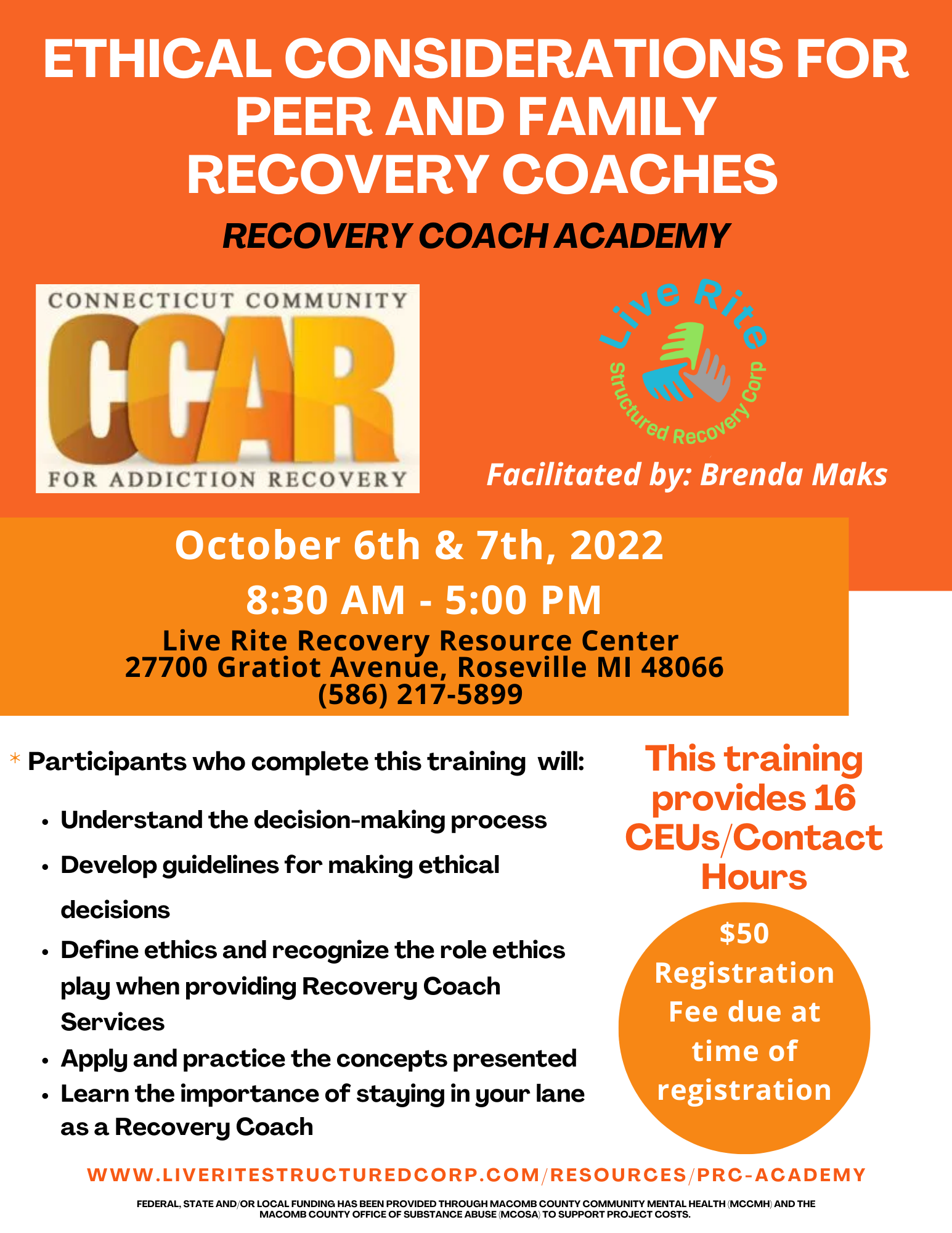 Peer Recovery Coaching Academy Course